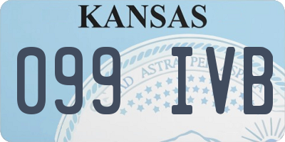 KS license plate 099IVB
