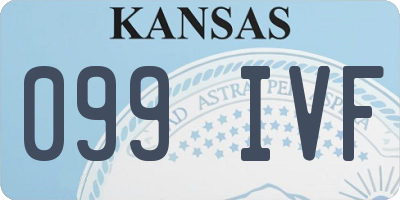 KS license plate 099IVF