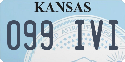 KS license plate 099IVI