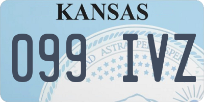KS license plate 099IVZ