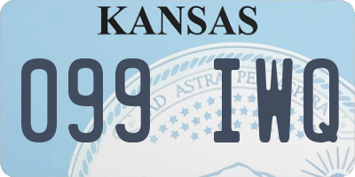 KS license plate 099IWQ
