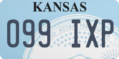 KS license plate 099IXP
