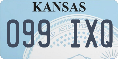 KS license plate 099IXQ