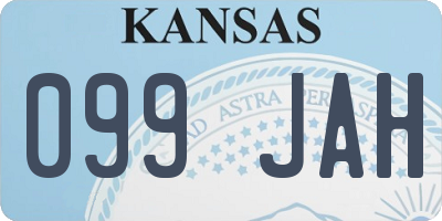 KS license plate 099JAH