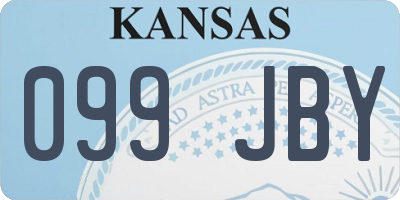 KS license plate 099JBY