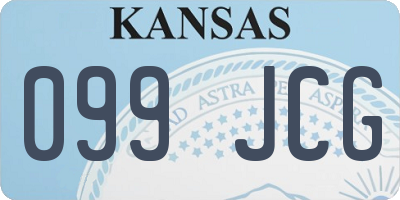 KS license plate 099JCG