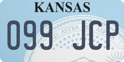 KS license plate 099JCP