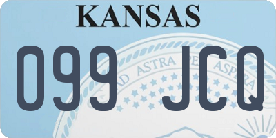 KS license plate 099JCQ