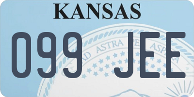 KS license plate 099JEE