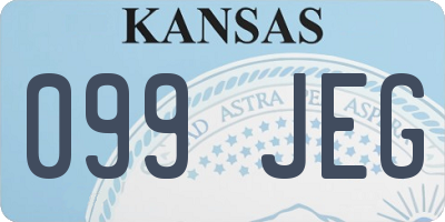 KS license plate 099JEG