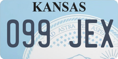 KS license plate 099JEX