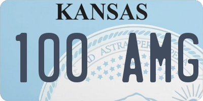 KS license plate 100AMG