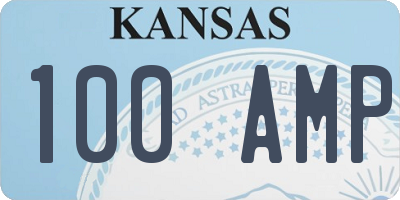KS license plate 100AMP