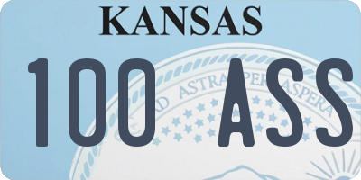 KS license plate 100ASS