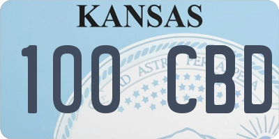KS license plate 100CBD