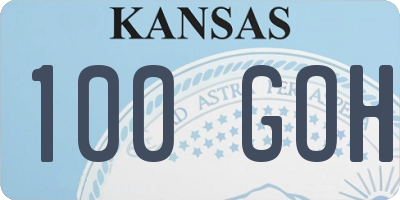 KS license plate 100GOH