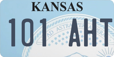 KS license plate 101AHT