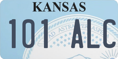 KS license plate 101ALC