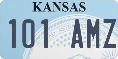 KS license plate 101AMZ