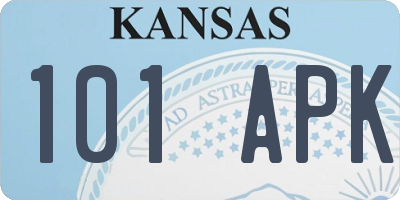 KS license plate 101APK