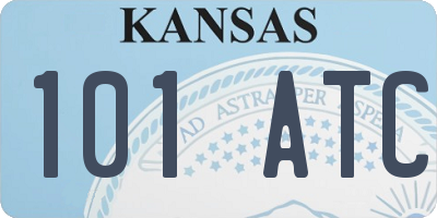 KS license plate 101ATC