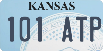 KS license plate 101ATP