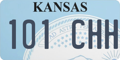 KS license plate 101CHH