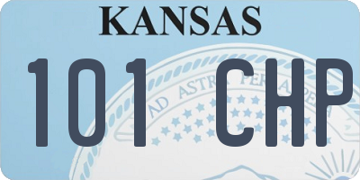 KS license plate 101CHP