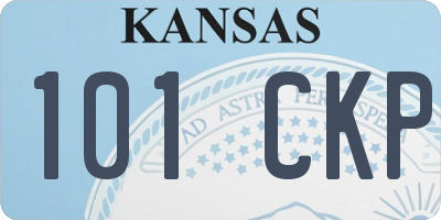 KS license plate 101CKP