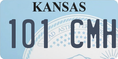 KS license plate 101CMH