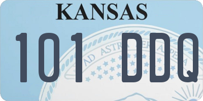 KS license plate 101DDQ
