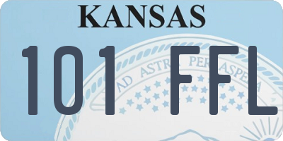 KS license plate 101FFL