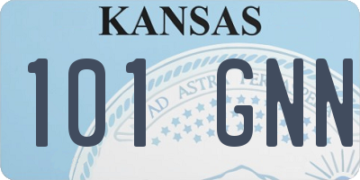 KS license plate 101GNN