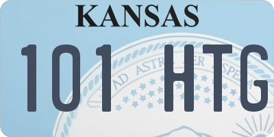 KS license plate 101HTG
