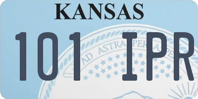 KS license plate 101IPR