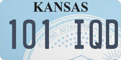 KS license plate 101IQD