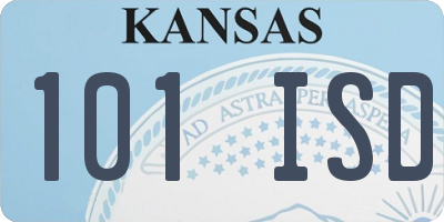 KS license plate 101ISD