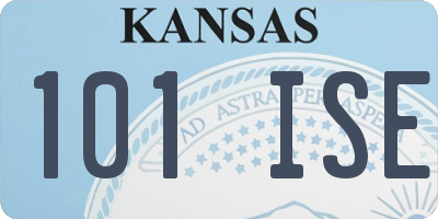 KS license plate 101ISE