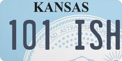 KS license plate 101ISH