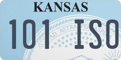 KS license plate 101ISO