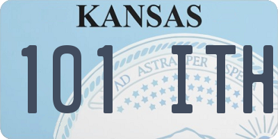 KS license plate 101ITH