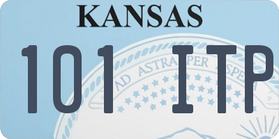 KS license plate 101ITP