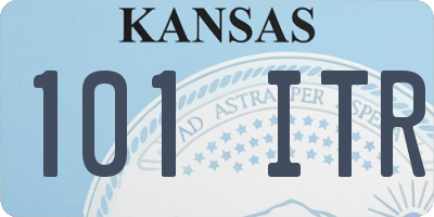 KS license plate 101ITR