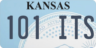 KS license plate 101ITS