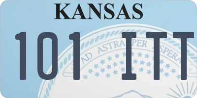 KS license plate 101ITT