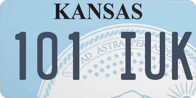 KS license plate 101IUK