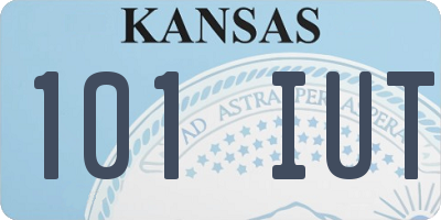 KS license plate 101IUT