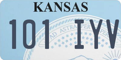 KS license plate 101IYV