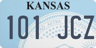 KS license plate 101JCZ