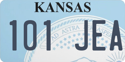 KS license plate 101JEA